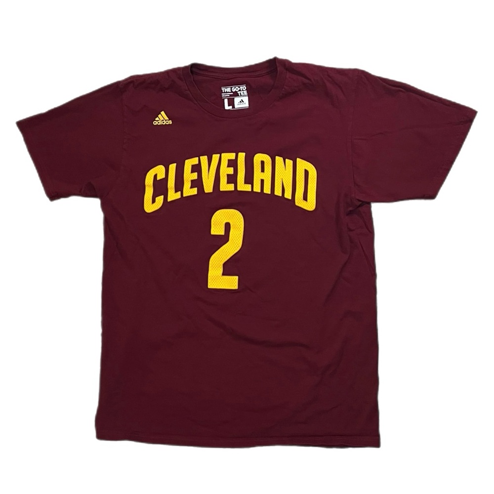 Used Adidas Cleveland Cavaliers Kyrie Irving Shirt Wine Red Size Large